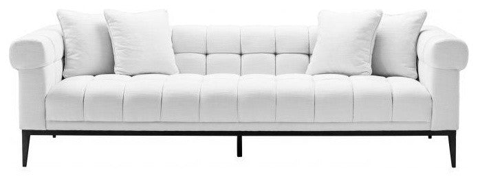 White Biscuit-Tufted Sofa | Eichholtz Aurelio