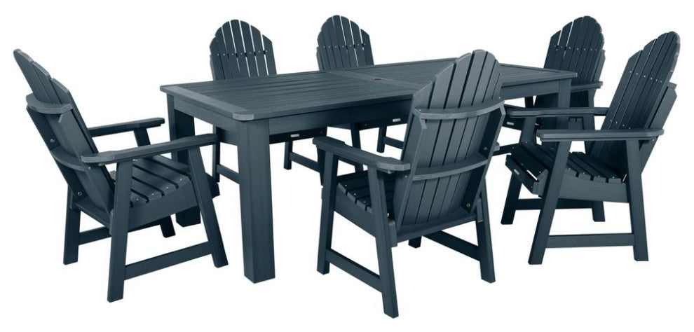 Hamilton 7-Piece Rectangle Dining Set, Federal Blue