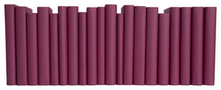 Decorative Books - Boysenberry Paper Wrapped - Purple Books By The Foot