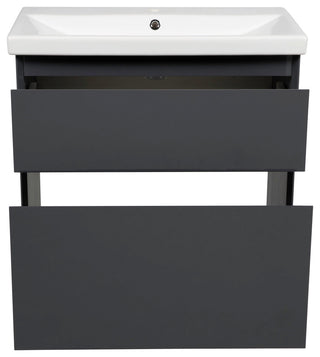 Bathroom Vanity Elit Graphite Gloss 28" No Mirror