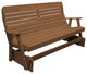 Pressure Treated Pine Highback Glider, Mushroom Stain, 5 Foot