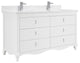 Legion Furniture WS2512 Series Bathroom Sink Vanity, White, 60", Artificial Stone Top, Double Sink
