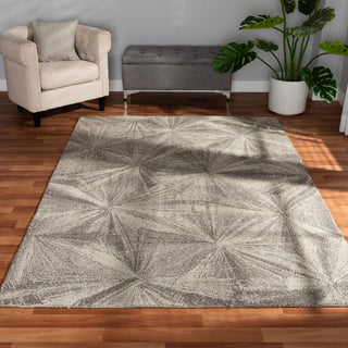Modern and Contemporary Grey Hand-tufted Wool Area Rug