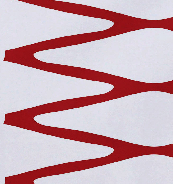 Zipped, Geometric Print Placemat, Coral