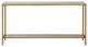 Uttermost Hayley Modern Style Metal Console Table in Gold Finish