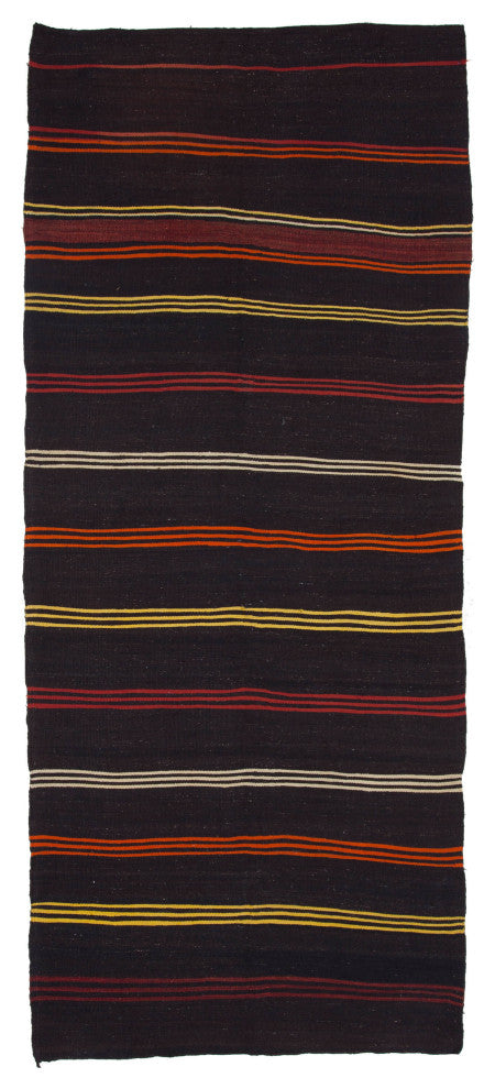 Rug N Carpet - Handmade Turkish 5' 0'' x 11' 11'' Vintage Goat Hair Kilim Rug