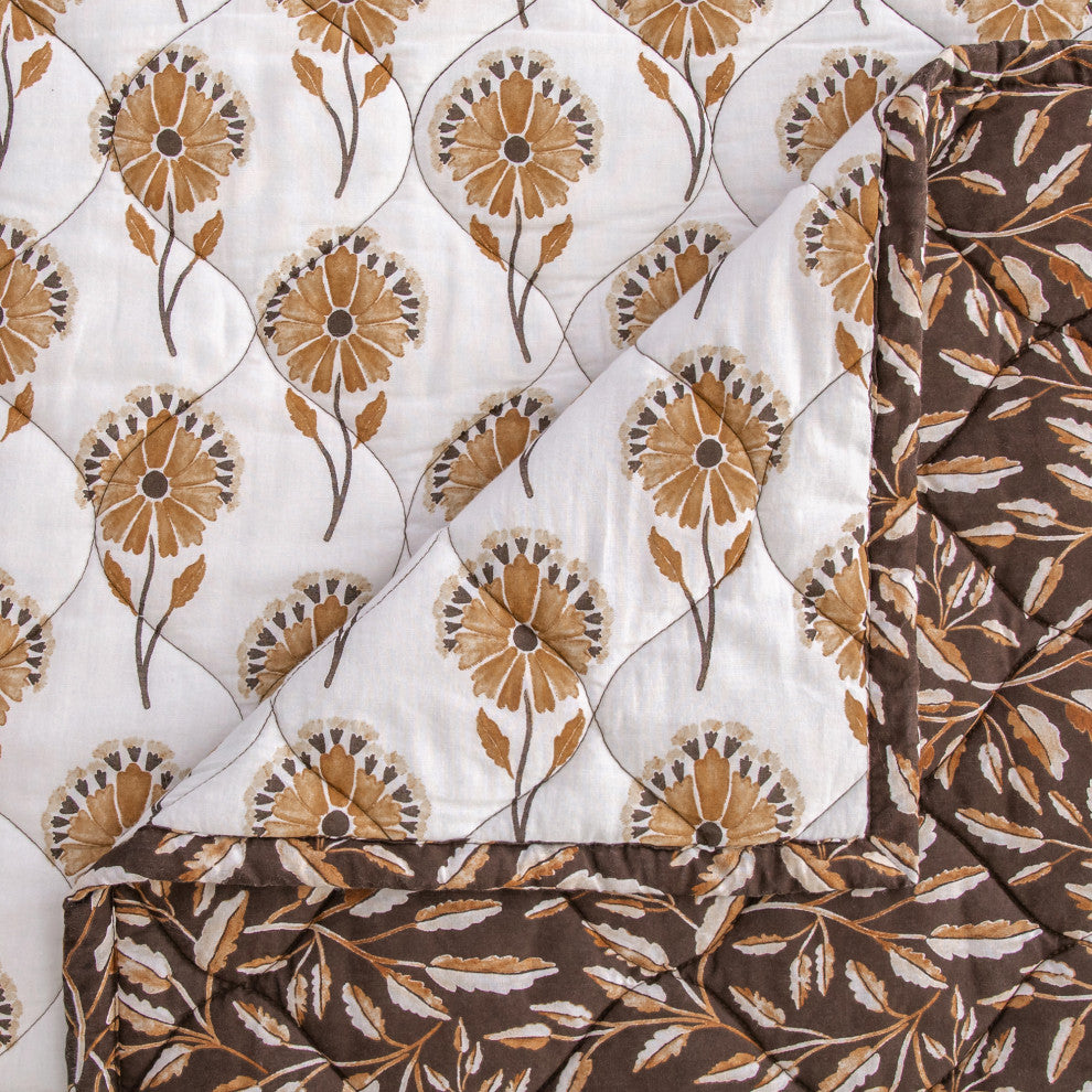 Woodstock Boho Reversible Quilt Set, 3-Piece, Twin