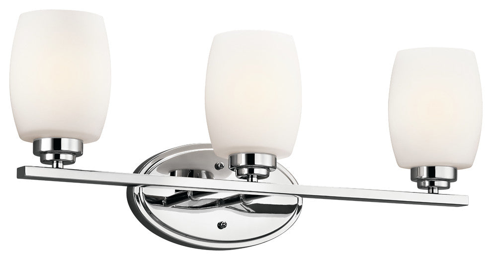 Bath 3-Light, Chrome/Opal Glass, Incandescent