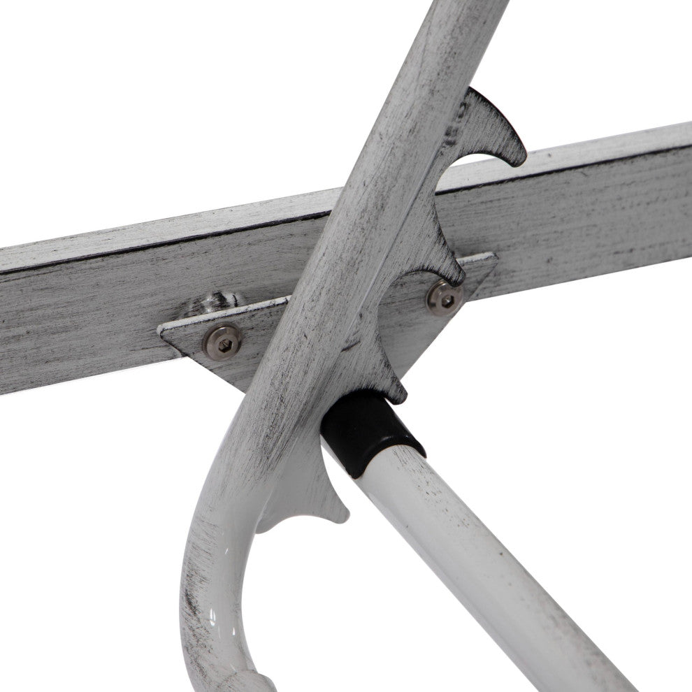 LeisureMod Chelsea Weathered Gray Chaise Lounge and Cushions, Green