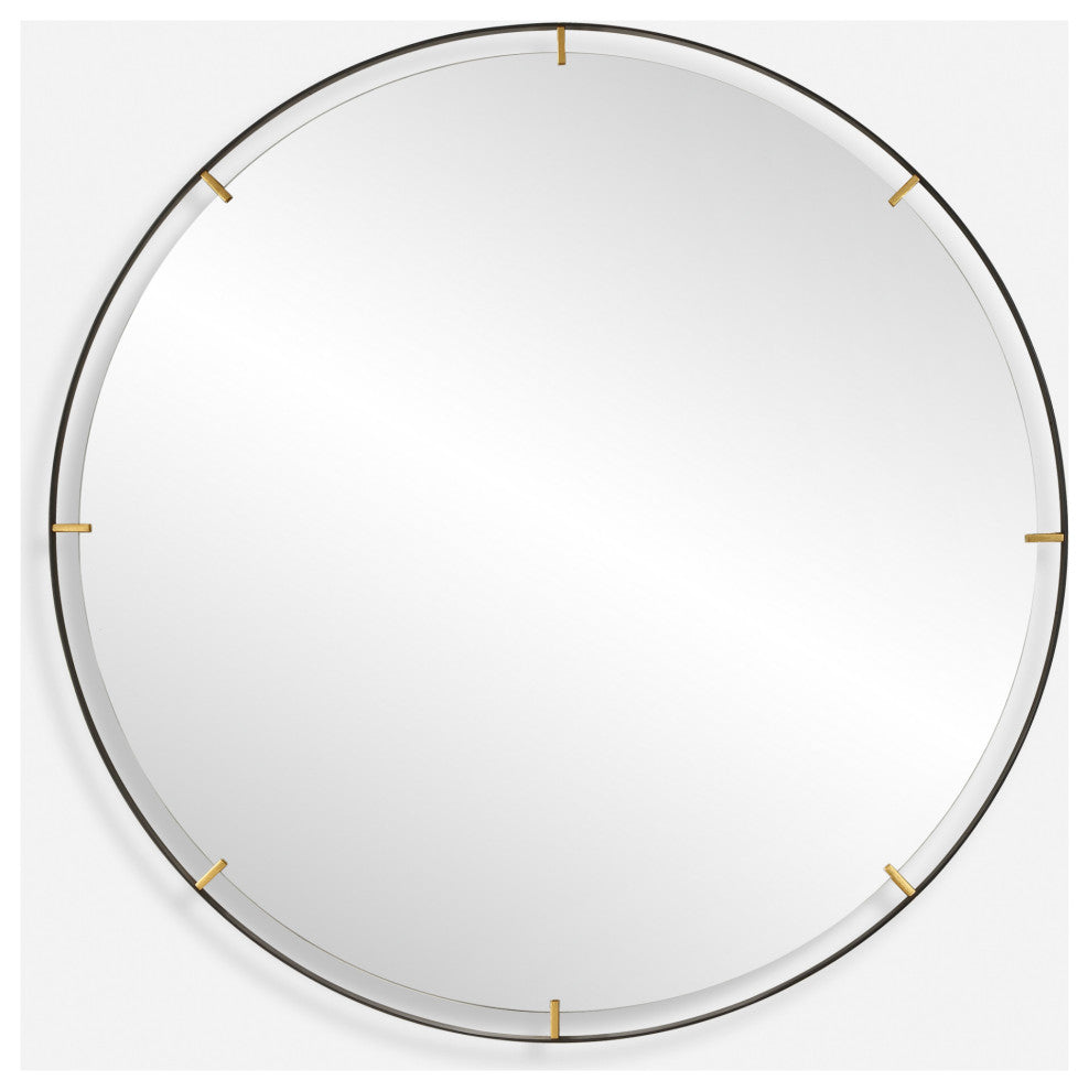 Uttermost 09982 Grand Pendulum 72-1/4" Diameter Circular Framed - Black