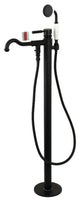 KS7130DKL Freestanding Tub Faucet With Hand Shower, Matte Black