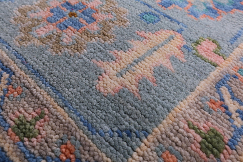 8' 2" X 10' 3" Turkish Oushak Handmade Wool Rug - Q15402