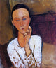 Amedeo Modigliani Lunia Czechowska Left Hand on Her Cheek Wall Decal
