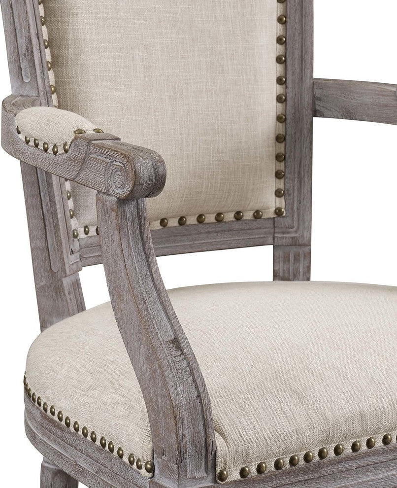Penchant Dining Armchair Upholstered Fabric Set of 2