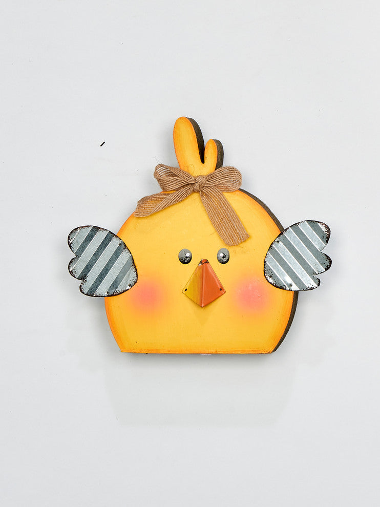 7" Wood and Metal Chick