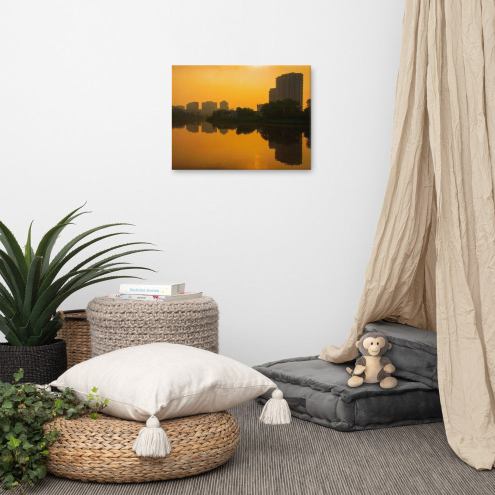 Wilmington at Sunrise Landscape Photography Canvas Wall Art Print, 18" X 24"