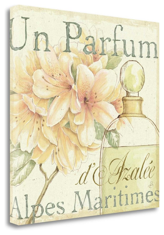 "Fleurs And Parfum III" By Daphne Brissonnet, Giclee on Gallery Wrap Canvas