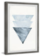 "Triangles Overlap" Framed Painting Print, 12"x18"