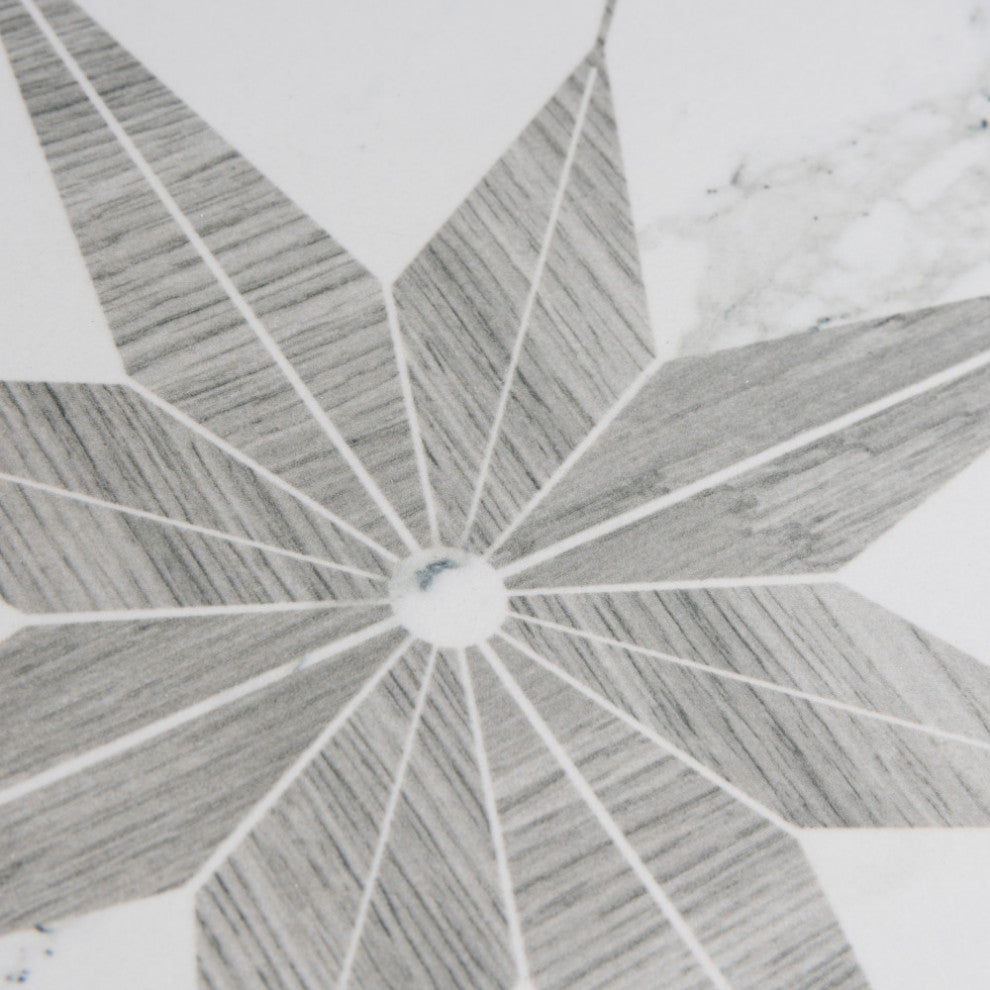 Llama Stella Loire Porcelain Floor and Wall Tile, Noce, Silver