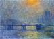 Claude Oscar Monet Charing Cross Bridge- The Thames Wall Decal