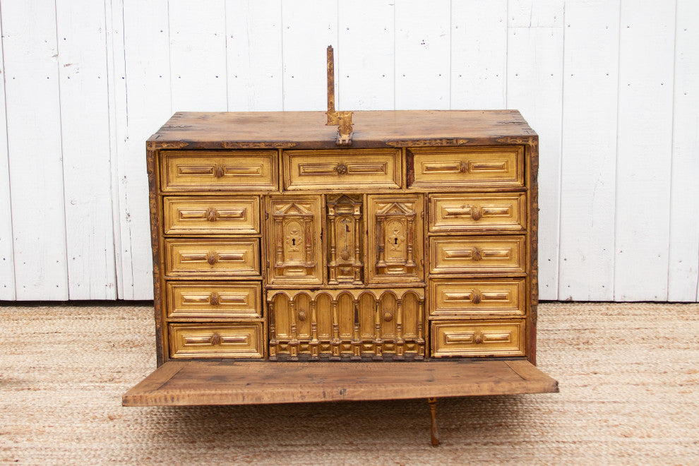 Large 18th Century Spanish BargueÃ±o Chest