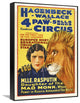 "4 Paw-Sells 1918" Stretched Canvas Giclee by Hollywood Photo Archive, 15x22"
