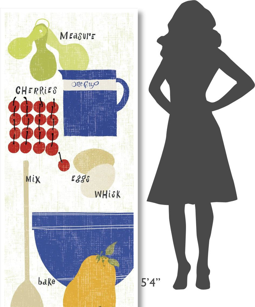 "Baking It" Digital Paper Print by Sue Schlabach, 32"x77"