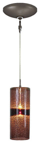 Light Low Voltage Pendant And Canopy Kit, Amber Bronze, Purple Bronze