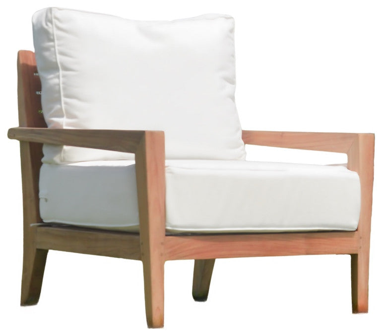 Catalina Dahlia Teak Outdoor Lounge Chair