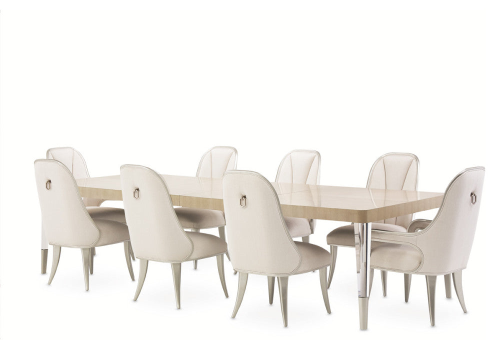 AICO Furniture Penthouse 9 Piece Dining Room Set