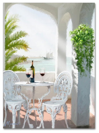 The Macneil Studio 'Ocean Balcony' Canvas Art, 32"x24"
