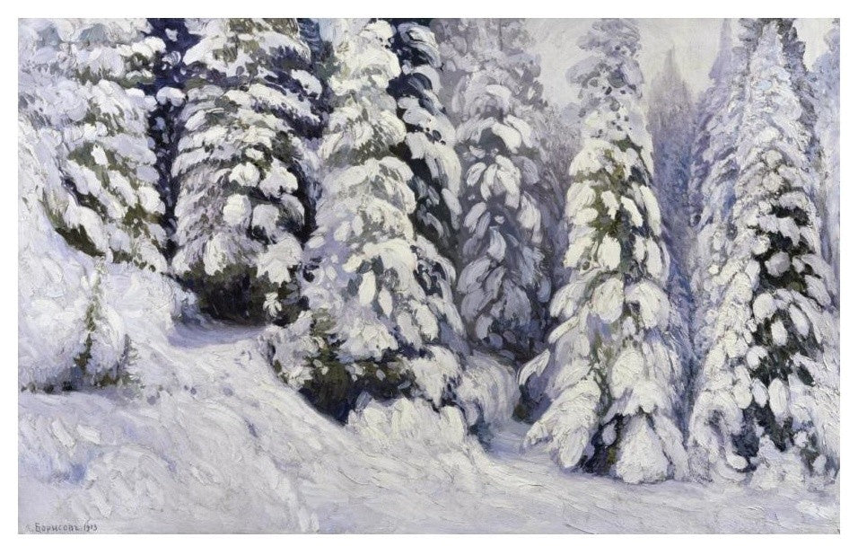 "Winter Tale" Digital Paper Print by Alexander Alexeevich Borisov, 24"x16"