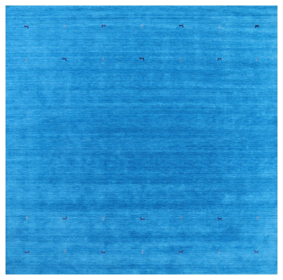 10' Square Persian Gabbeh Handmade Rug - Q15206