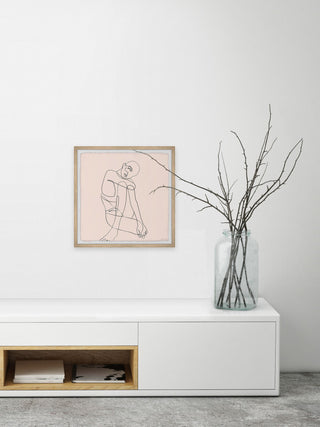 "Feeling Tired" Framed Painting Print, 32x32