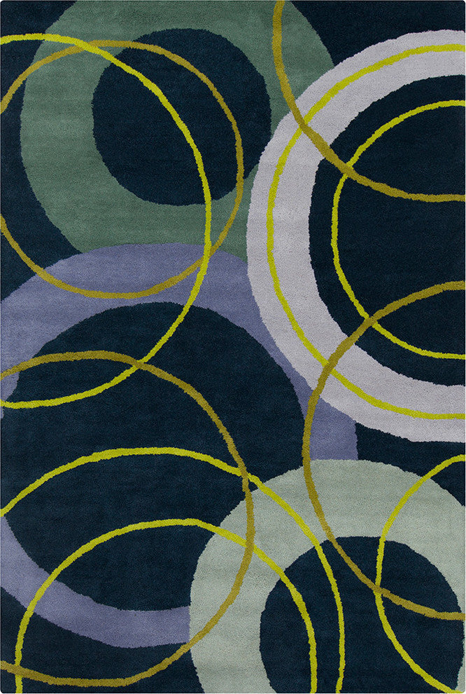 Allie Geometric Contemporary Area Rug, 5'x7'6"