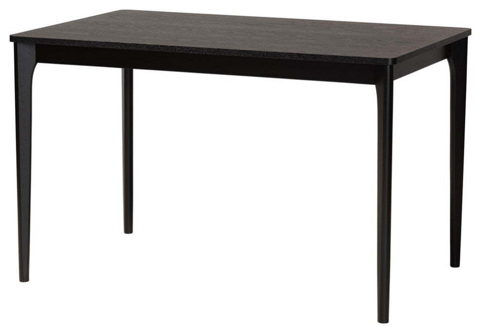 Shurik Wood Dining Table, Black