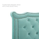 Louisa Tufted Performance Velvet King/California King Headboard, Mint