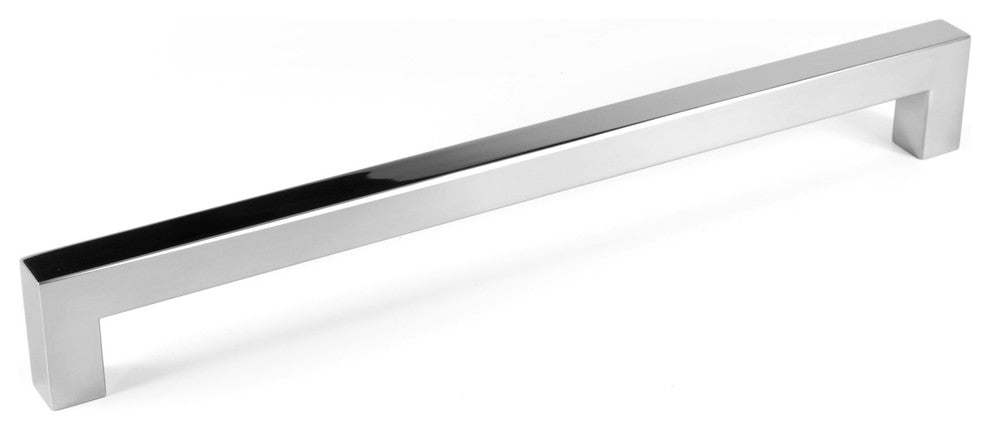 Celeste Square Bar Pull Cabinet Handle Polished Chrome Stainless 14mm, 10"