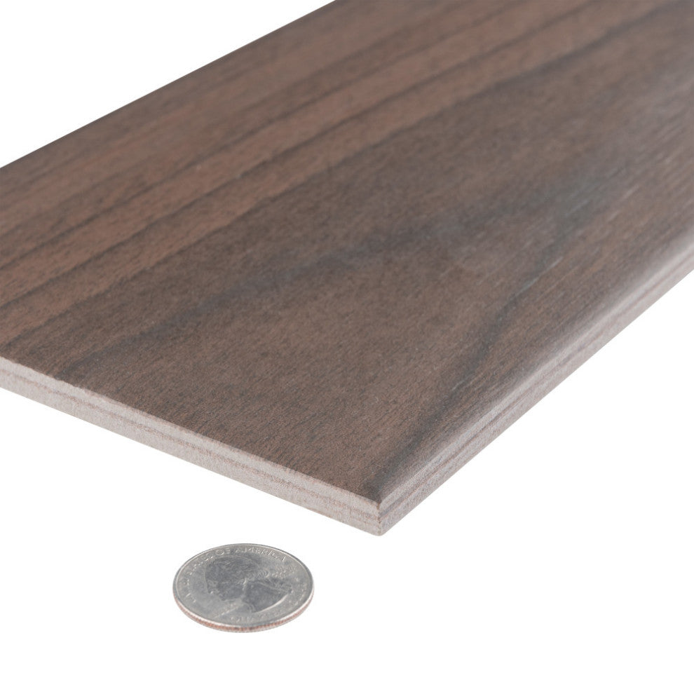 Mt Royale Walnut Porcelain Floor and Wall Tile Sample