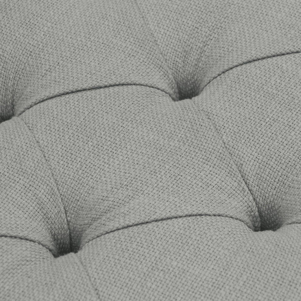 Park Ave Tufted Storage Trunk, Gray