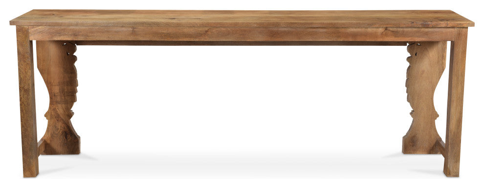 Alligator Wooden Carved Console