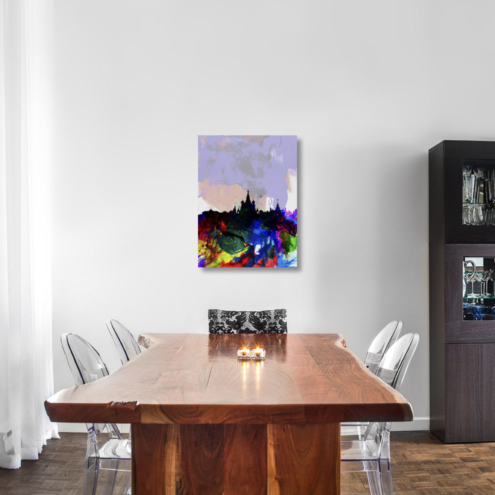 "Moscow Watercolor Skyline" Fine Art Print