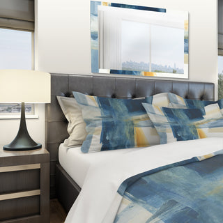 indigo Panel Vi Geometric Duvet Cover Set, Twin