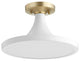 Quorum 3001-15-8 One Light Ceiling Mount, Studio White Finish