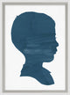 Variations In Blue Silhouette 13, Giclee Reproduction Artwork