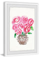 "Big Pink Blooms" Framed Painting Print, 30"x45"