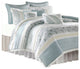 Madison Park Printed-Pieced 9-Piece Duvet Set With Pintuck