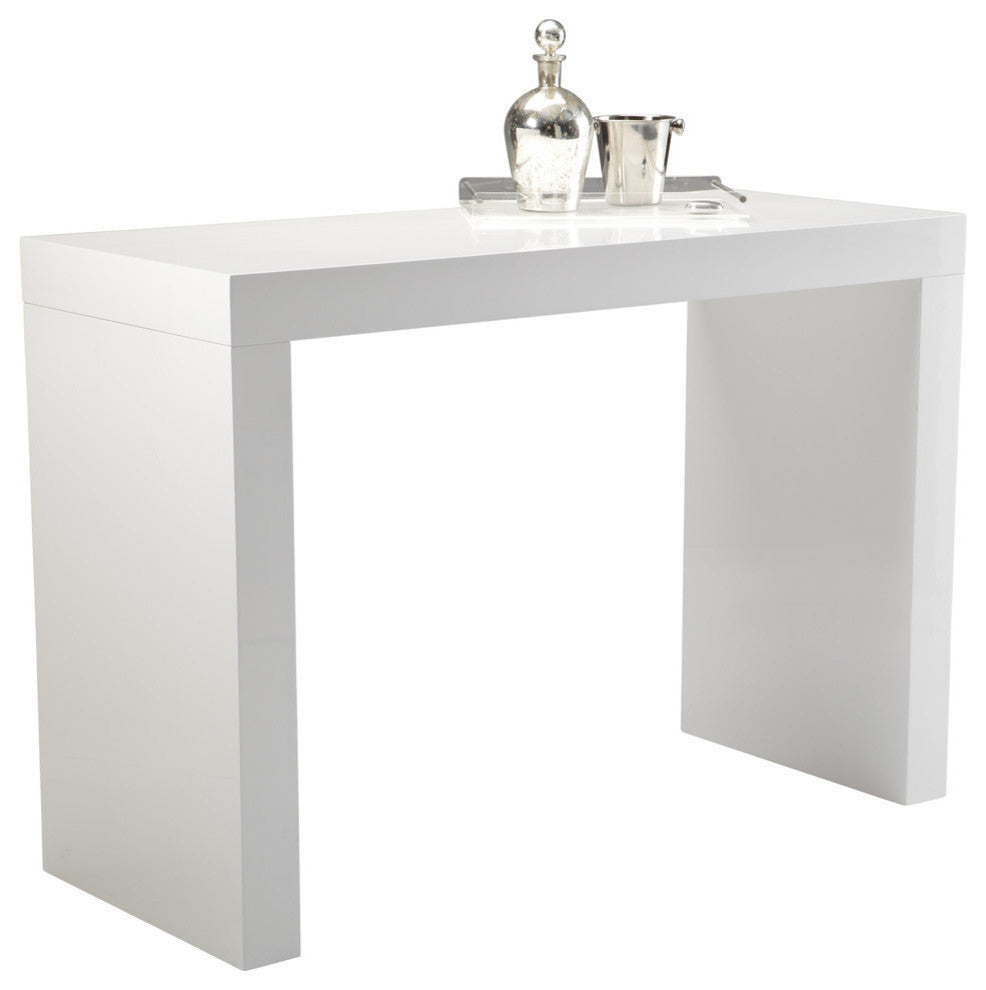 Faro C, Shape Bar Table, White