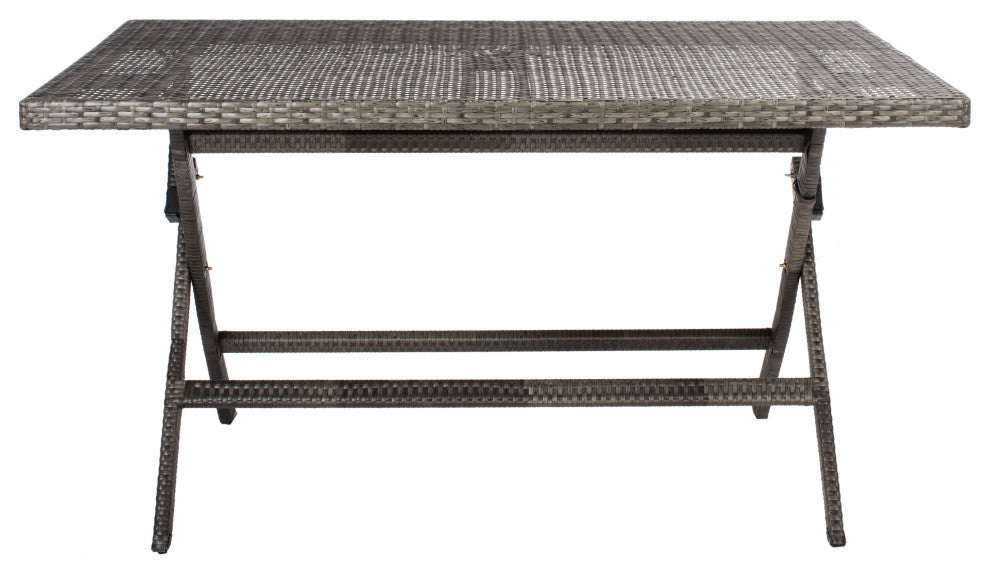 Safavieh Akita Folding Table, Grey, Brown/White