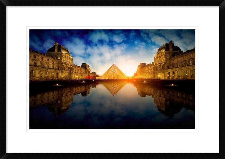 "Le Louvre" Framed Digital Print by Cuomo Massimo, 30x21"